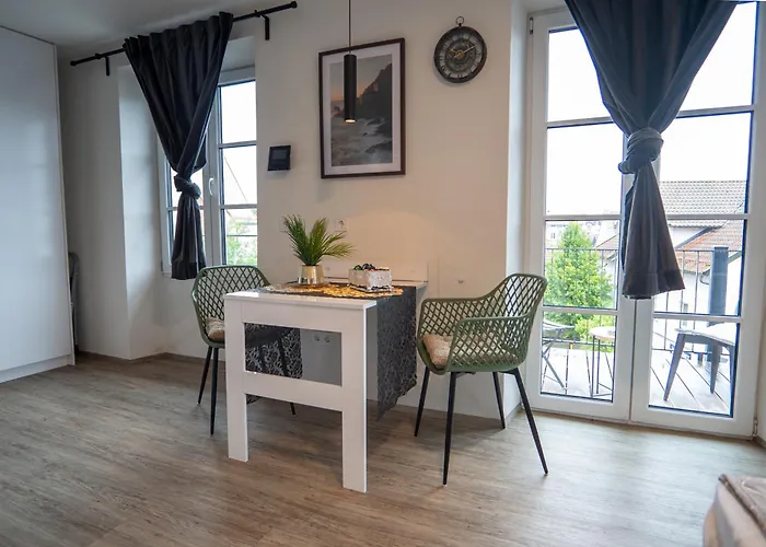 24-7 Living Passau - Cozy - Balcony - Kitchen